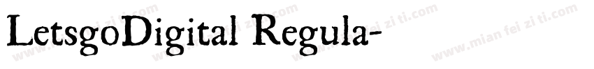 LetsgoDigital Regula字体转换
